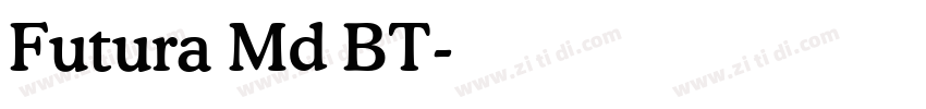 Futura Md BT字体转换